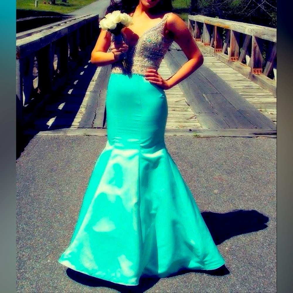 Elegant Beaded Evening Gown
